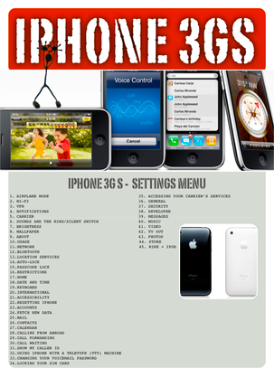 iPhone 3G S Settings Menu