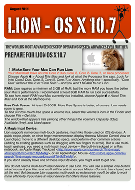 Prepare for Lion-Installation-What to do after Installing