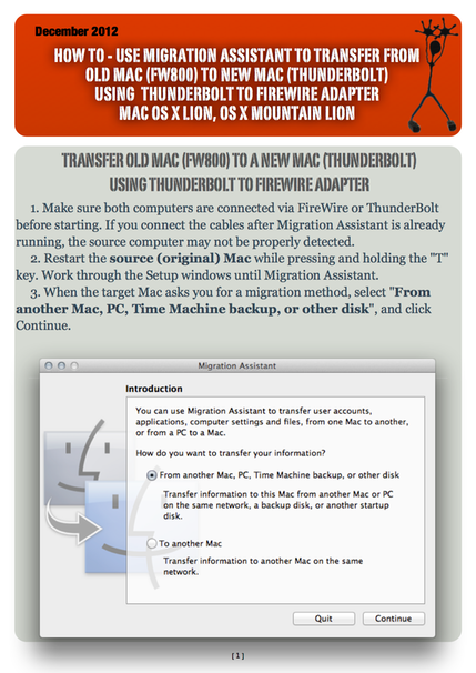 Transfer Mac (FW800) to new Mac (Thunderbolt)